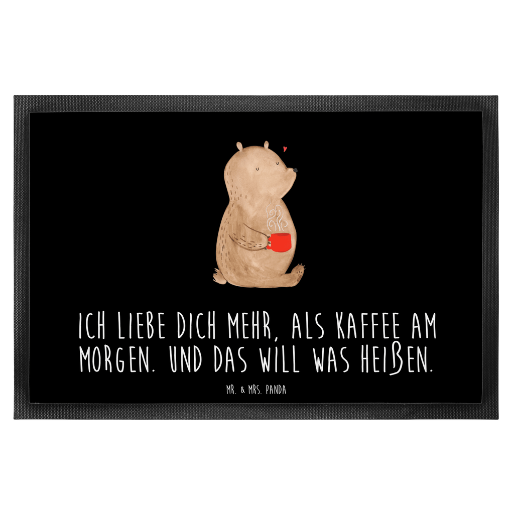Fußmatte Bär Morgenkaffee Valentinstag, Geschenk für Frauen, Liebesgeschenk, Jahrestag, Hochzeitstag, Mitbringsel, Geschenk für Freundin, Geschenk für Partner, Freund, Liebesbeweis, für Männer, für Ehemann Türvorleger, Schmutzmatte, Fußabtreter, Matte, Schmutzfänger, Fußabstreifer, Schmutzfangmatte, Türmatte, Motivfußmatte,  Haustürmatte, Vorleger  Liebe,  Partner, Freund, Freundin, Ehemann, Ehefrau, Heiraten, Verlobung, Heiratsantrag, Liebesgeschenk, Jahrestag, Hocheitstag