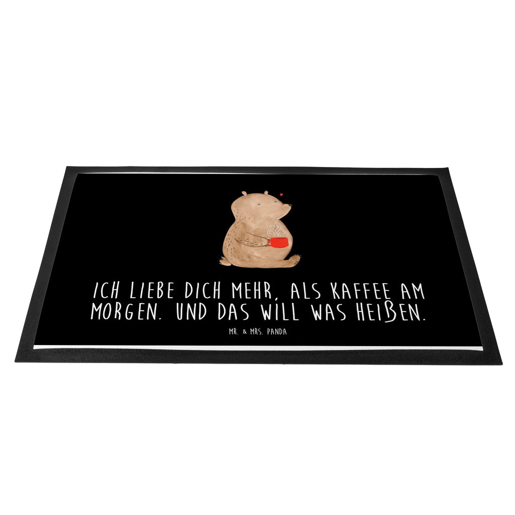 Fußmatte Bär Morgenkaffee Valentinstag, Geschenk für Frauen, Liebesgeschenk, Jahrestag, Hochzeitstag, Mitbringsel, Geschenk für Freundin, Geschenk für Partner, Freund, Liebesbeweis, für Männer, für Ehemann Türvorleger, Schmutzmatte, Fußabtreter, Matte, Schmutzfänger, Fußabstreifer, Schmutzfangmatte, Türmatte, Motivfußmatte,  Haustürmatte, Vorleger  Liebe,  Partner, Freund, Freundin, Ehemann, Ehefrau, Heiraten, Verlobung, Heiratsantrag, Liebesgeschenk, Jahrestag, Hocheitstag