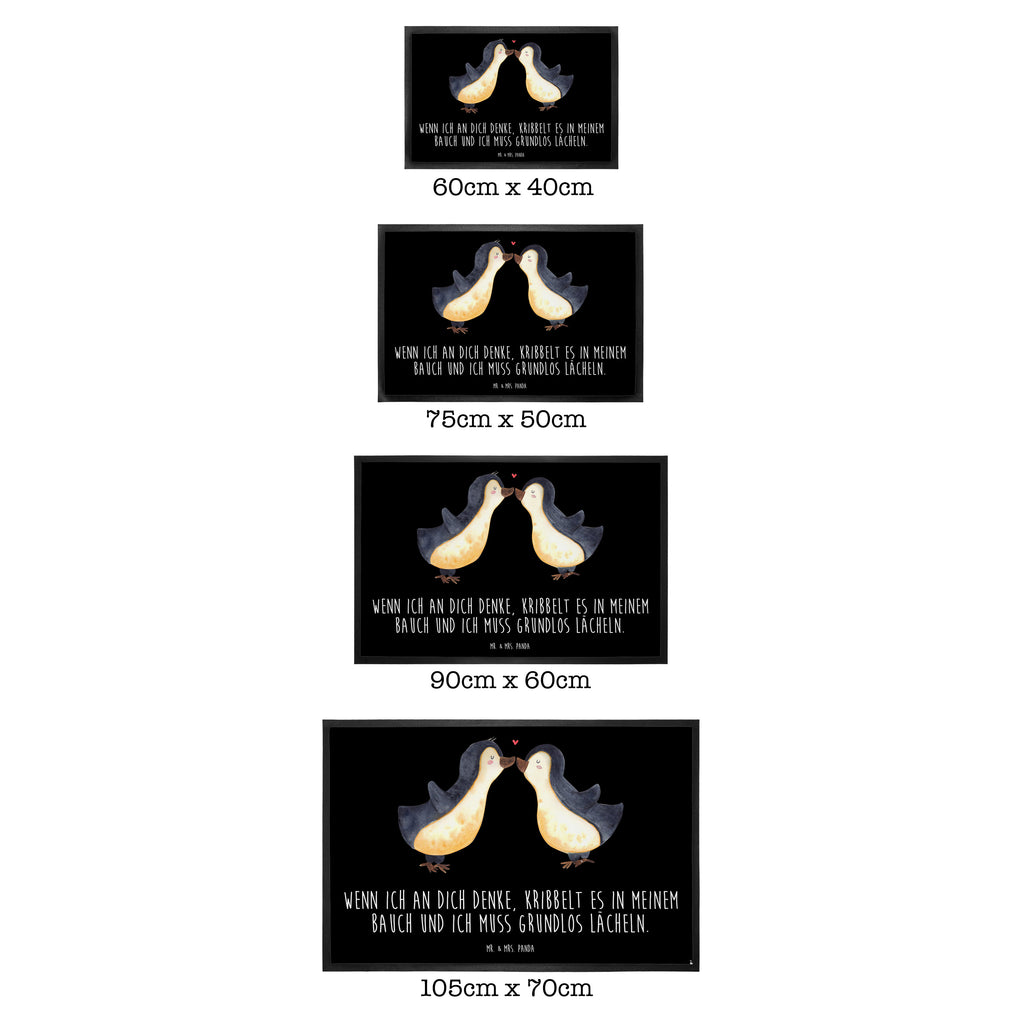 Fußmatte Pinguine Kuss Türvorleger, Schmutzmatte, Fußabtreter, Matte, Schmutzfänger, Fußabstreifer, Schmutzfangmatte, Türmatte, Motivfußmatte, Haustürmatte, Vorleger, Liebe, Partner, Freund, Freundin, Ehemann, Ehefrau, Heiraten, Verlobung, Heiratsantrag, Liebesgeschenk, Jahrestag, Hocheitstag, Valentinstag, Geschenk für Frauen, Hochzeitstag, Mitbringsel, Geschenk für Freundin, Geschenk für Partner, Liebesbeweis, für Männer, für Ehemann