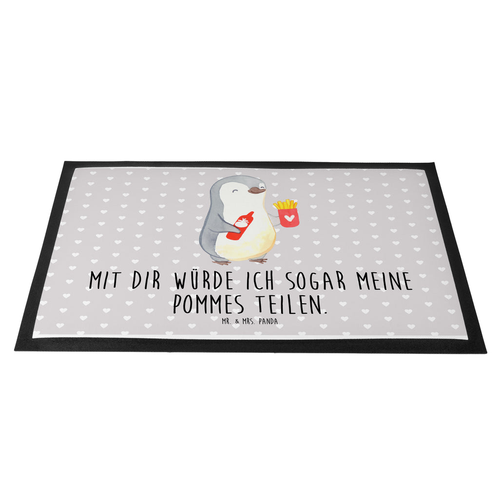 Fußmatte Pinguin Pommes Türvorleger, Schmutzmatte, Fußabtreter, Matte, Schmutzfänger, Fußabstreifer, Schmutzfangmatte, Türmatte, Motivfußmatte, Haustürmatte, Vorleger, Liebe, Partner, Freund, Freundin, Ehemann, Ehefrau, Heiraten, Verlobung, Heiratsantrag, Liebesgeschenk, Jahrestag, Hocheitstag, Valentinstag, Geschenk für Frauen, Hochzeitstag, Mitbringsel, Geschenk für Freundin, Geschenk für Partner, Liebesbeweis, für Männer, für Ehemann