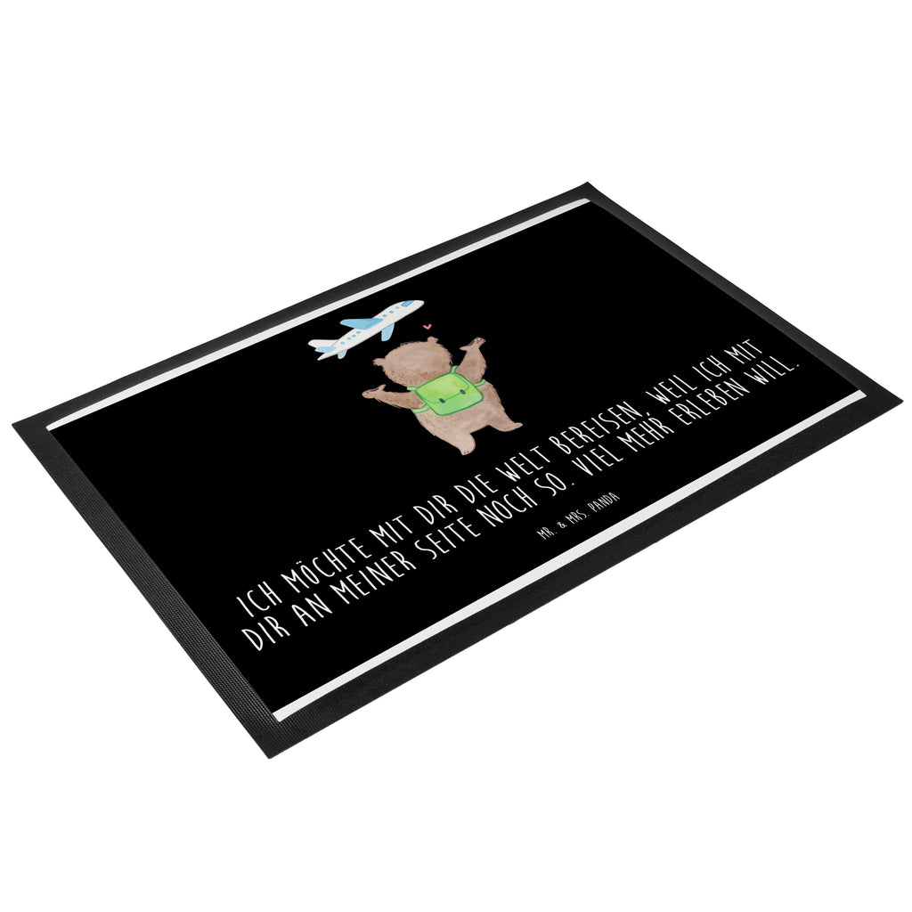 Fußmatte Bär Flugzeug Valentinstag, Geschenk für Frauen, Liebesgeschenk, Jahrestag, Hochzeitstag, Mitbringsel, Geschenk für Freundin, Geschenk für Partner, Freund, Liebesbeweis, für Männer, für Ehemann Türvorleger, Schmutzmatte, Fußabtreter, Matte, Schmutzfänger, Fußabstreifer, Schmutzfangmatte, Türmatte, Motivfußmatte,  Haustürmatte, Vorleger  Liebe,  Partner, Freund, Freundin, Ehemann, Ehefrau, Heiraten, Verlobung, Heiratsantrag, Liebesgeschenk, Jahrestag, Hocheitstag
