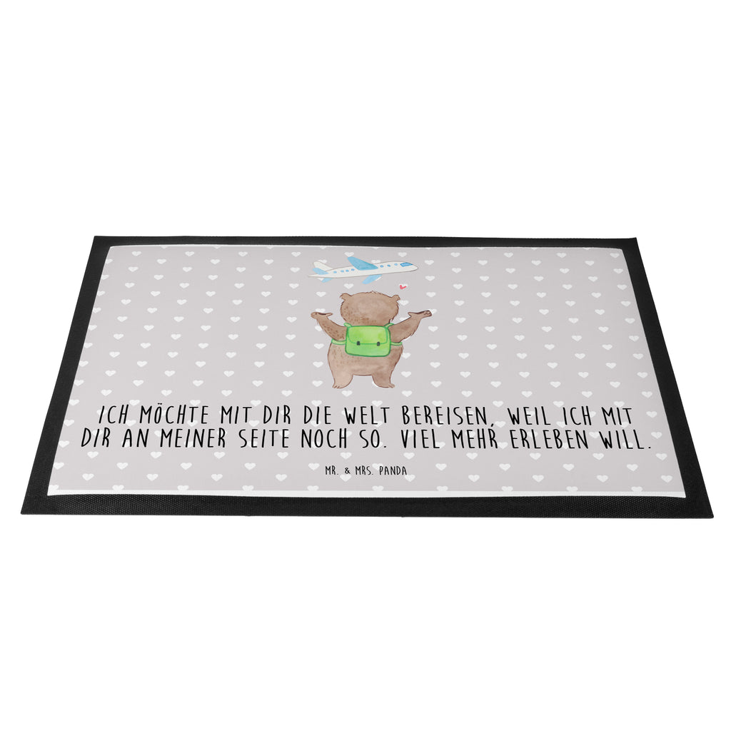Fußmatte Bär Flugzeug Valentinstag, Geschenk für Frauen, Liebesgeschenk, Jahrestag, Hochzeitstag, Mitbringsel, Geschenk für Freundin, Geschenk für Partner, Freund, Liebesbeweis, für Männer, für Ehemann Türvorleger, Schmutzmatte, Fußabtreter, Matte, Schmutzfänger, Fußabstreifer, Schmutzfangmatte, Türmatte, Motivfußmatte,  Haustürmatte, Vorleger  Liebe,  Partner, Freund, Freundin, Ehemann, Ehefrau, Heiraten, Verlobung, Heiratsantrag, Liebesgeschenk, Jahrestag, Hocheitstag