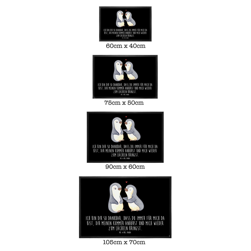 Fußmatte Pinguine trösten Türvorleger, Schmutzmatte, Fußabtreter, Matte, Schmutzfänger, Fußabstreifer, Schmutzfangmatte, Türmatte, Motivfußmatte, Haustürmatte, Vorleger, Liebe, Partner, Freund, Freundin, Ehemann, Ehefrau, Heiraten, Verlobung, Heiratsantrag, Liebesgeschenk, Jahrestag, Hocheitstag, Valentinstag, Geschenk für Frauen, Hochzeitstag, Mitbringsel, Geschenk für Freundin, Geschenk für Partner, Liebesbeweis, für Männer, für Ehemann