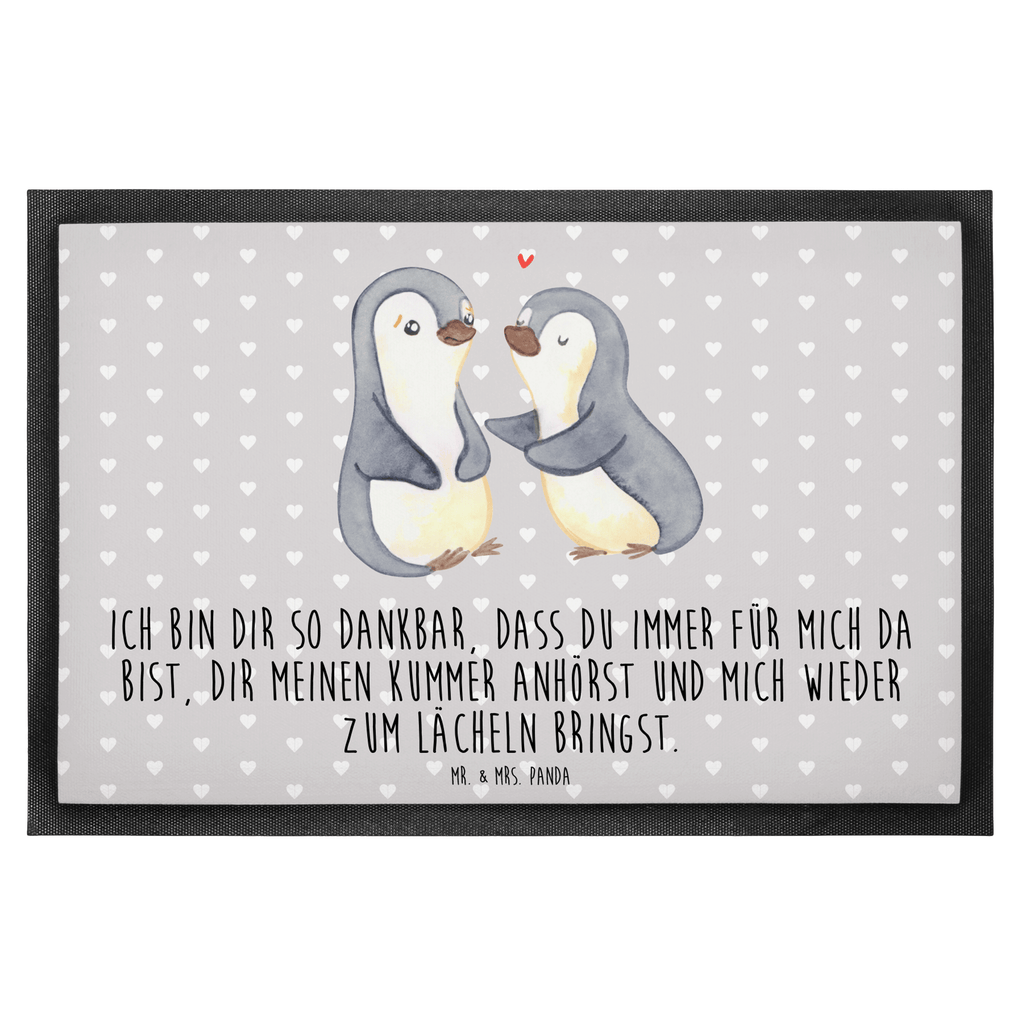 Fußmatte Pinguine trösten Türvorleger, Schmutzmatte, Fußabtreter, Matte, Schmutzfänger, Fußabstreifer, Schmutzfangmatte, Türmatte, Motivfußmatte, Haustürmatte, Vorleger, Liebe, Partner, Freund, Freundin, Ehemann, Ehefrau, Heiraten, Verlobung, Heiratsantrag, Liebesgeschenk, Jahrestag, Hocheitstag, Valentinstag, Geschenk für Frauen, Hochzeitstag, Mitbringsel, Geschenk für Freundin, Geschenk für Partner, Liebesbeweis, für Männer, für Ehemann