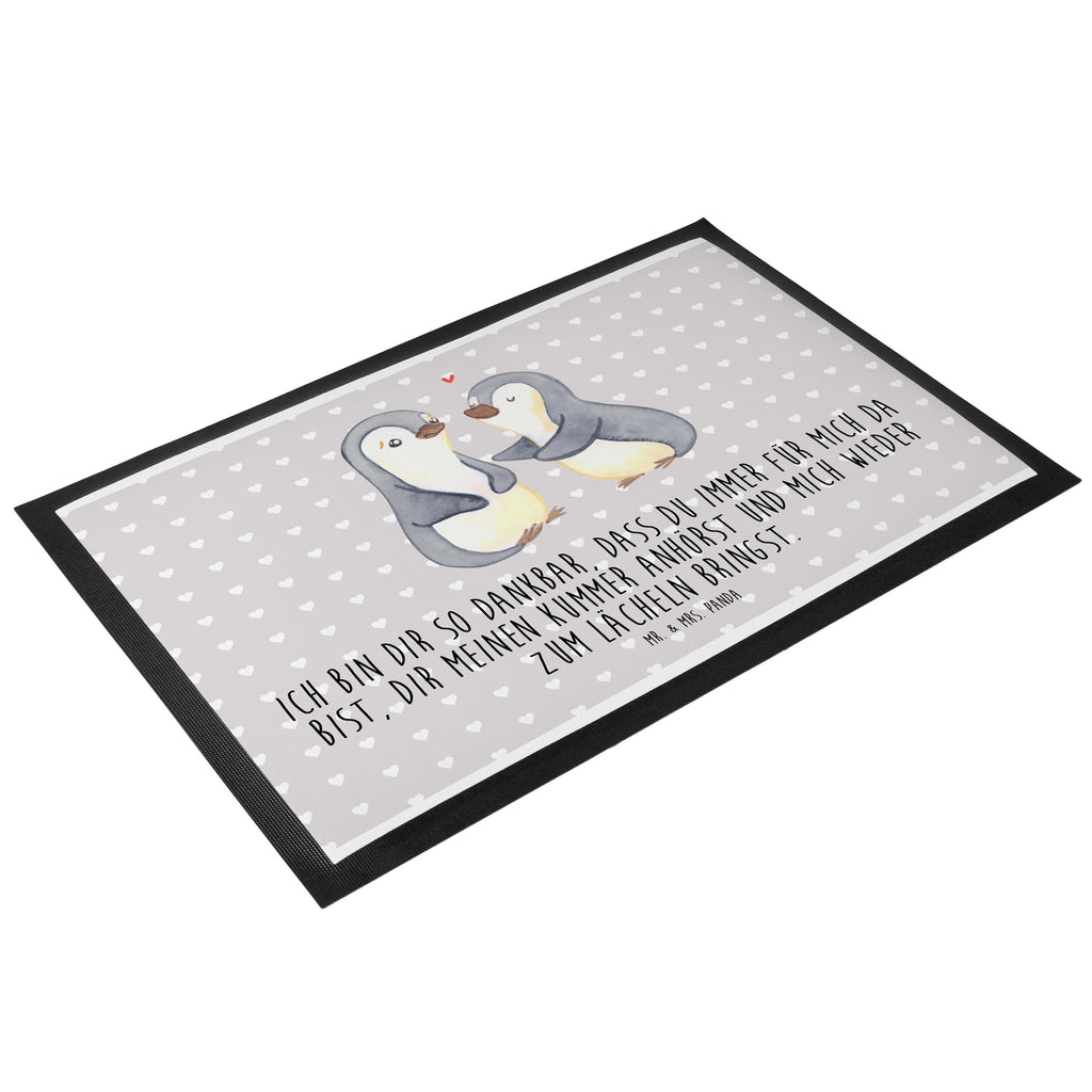 Fußmatte Pinguine trösten Türvorleger, Schmutzmatte, Fußabtreter, Matte, Schmutzfänger, Fußabstreifer, Schmutzfangmatte, Türmatte, Motivfußmatte, Haustürmatte, Vorleger, Liebe, Partner, Freund, Freundin, Ehemann, Ehefrau, Heiraten, Verlobung, Heiratsantrag, Liebesgeschenk, Jahrestag, Hocheitstag, Valentinstag, Geschenk für Frauen, Hochzeitstag, Mitbringsel, Geschenk für Freundin, Geschenk für Partner, Liebesbeweis, für Männer, für Ehemann
