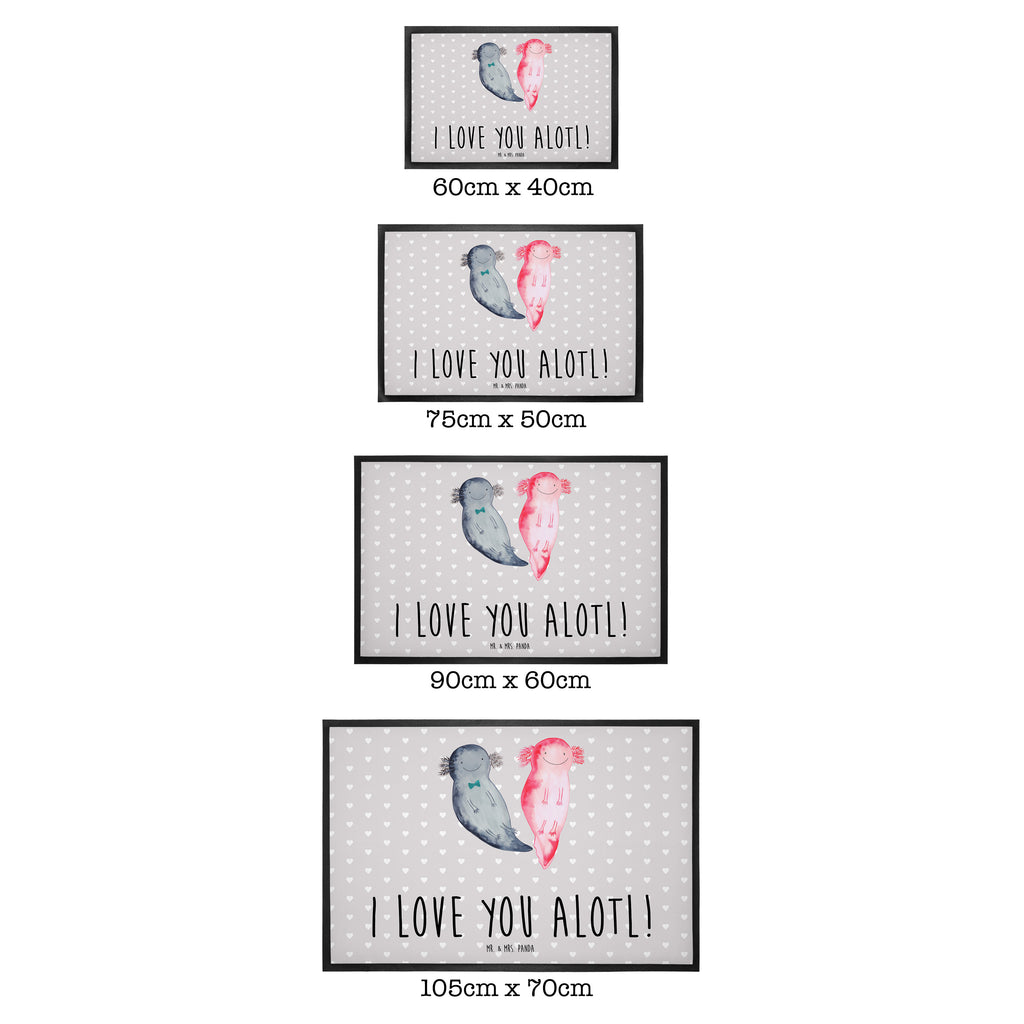 Fußmatte Axolotl Liebe