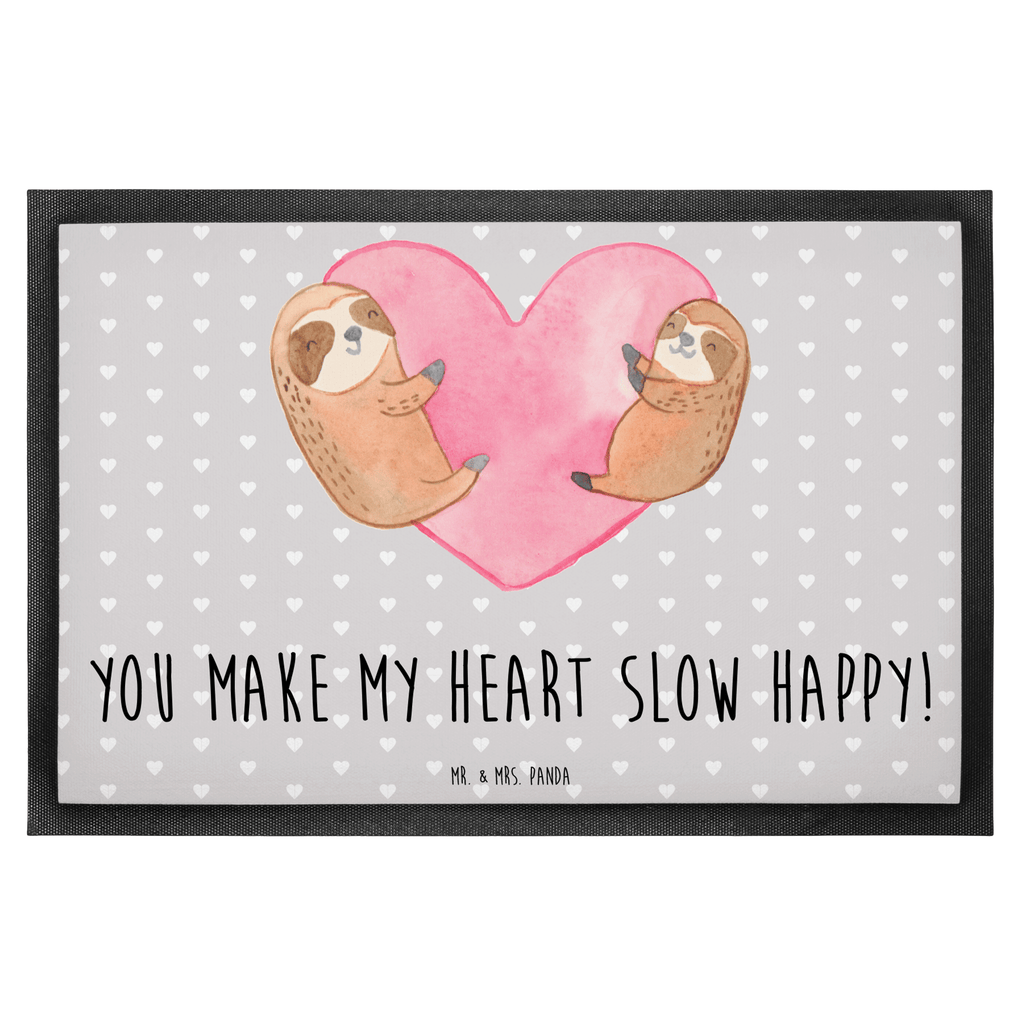 Fußmatte Faultiere Herz Valentinstag, Geschenk für Frauen, Liebesgeschenk, Jahrestag, Hochzeitstag, Mitbringsel, Geschenk für Freundin, Geschenk für Partner, Freund, Liebesbeweis, für Männer, für Ehemann Türvorleger, Schmutzmatte, Fußabtreter, Matte, Schmutzfänger, Fußabstreifer, Schmutzfangmatte, Türmatte, Motivfußmatte,  Haustürmatte, Vorleger  Liebe,  Partner, Freund, Freundin, Ehemann, Ehefrau, Heiraten, Verlobung, Heiratsantrag, Liebesgeschenk, Jahrestag, Hocheitstag