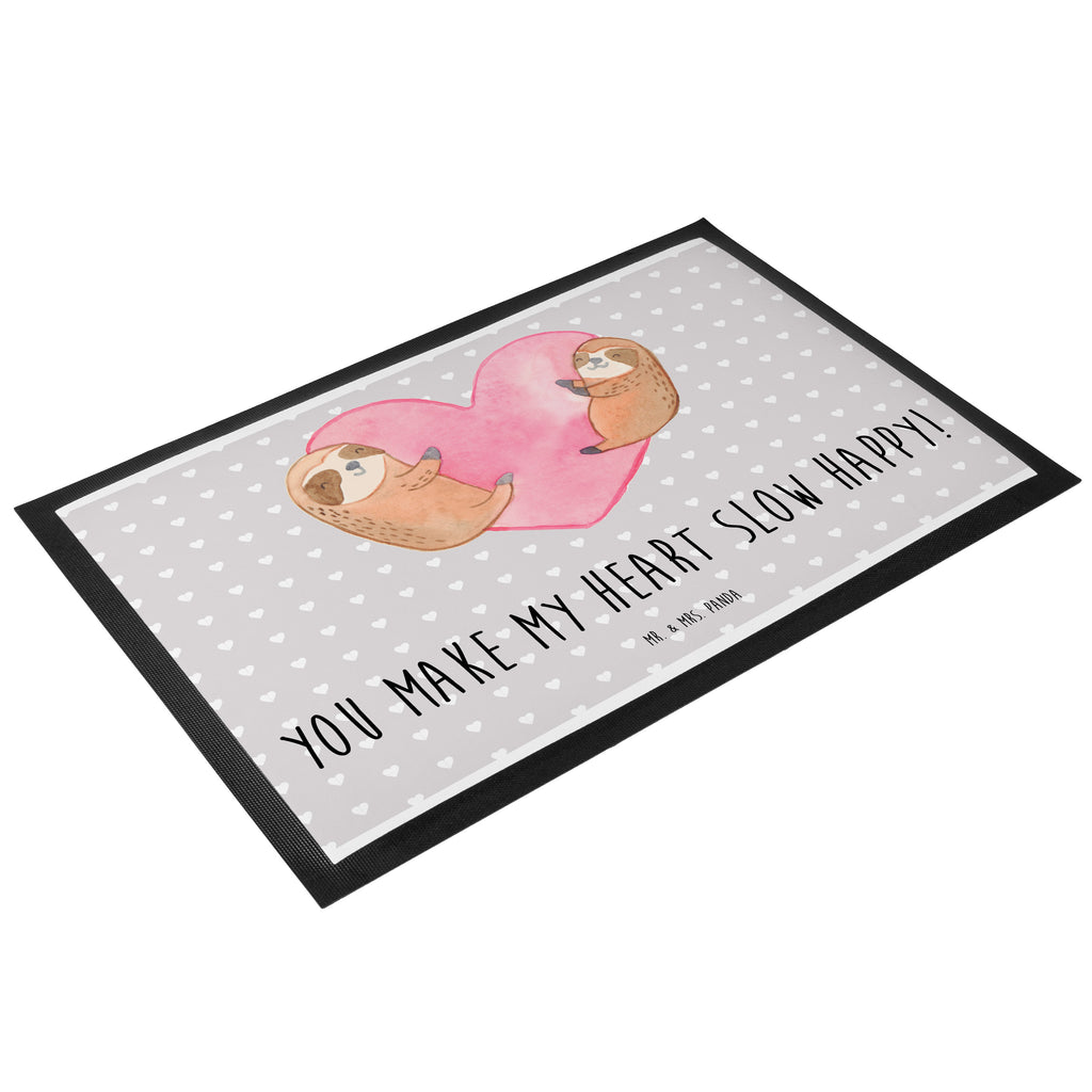 Fußmatte Faultiere Herz Valentinstag, Geschenk für Frauen, Liebesgeschenk, Jahrestag, Hochzeitstag, Mitbringsel, Geschenk für Freundin, Geschenk für Partner, Freund, Liebesbeweis, für Männer, für Ehemann Türvorleger, Schmutzmatte, Fußabtreter, Matte, Schmutzfänger, Fußabstreifer, Schmutzfangmatte, Türmatte, Motivfußmatte,  Haustürmatte, Vorleger  Liebe,  Partner, Freund, Freundin, Ehemann, Ehefrau, Heiraten, Verlobung, Heiratsantrag, Liebesgeschenk, Jahrestag, Hocheitstag