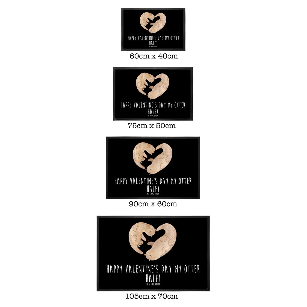 Fußmatte Otter Valentine Türvorleger, Schmutzmatte, Fußabtreter, Matte, Schmutzfänger, Fußabstreifer, Schmutzfangmatte, Türmatte, Motivfußmatte, Haustürmatte, Vorleger, Liebe, Partner, Freund, Freundin, Ehemann, Ehefrau, Heiraten, Verlobung, Heiratsantrag, Liebesgeschenk, Jahrestag, Hocheitstag, Valentinstag, Geschenk für Frauen, Hochzeitstag, Mitbringsel, Geschenk für Freundin, Geschenk für Partner, Liebesbeweis, für Männer, für Ehemann