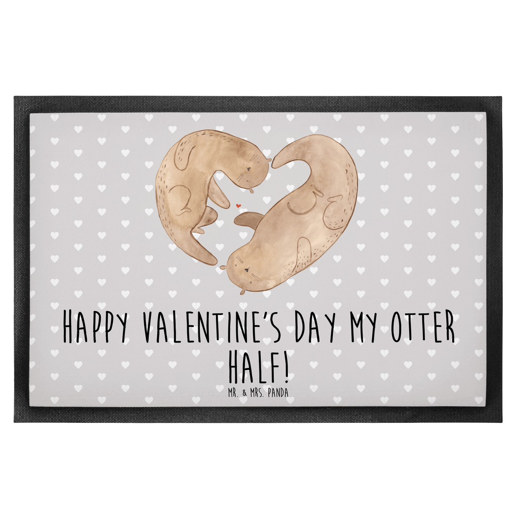 Fußmatte Otter Valentine Türvorleger, Schmutzmatte, Fußabtreter, Matte, Schmutzfänger, Fußabstreifer, Schmutzfangmatte, Türmatte, Motivfußmatte, Haustürmatte, Vorleger, Liebe, Partner, Freund, Freundin, Ehemann, Ehefrau, Heiraten, Verlobung, Heiratsantrag, Liebesgeschenk, Jahrestag, Hocheitstag, Valentinstag, Geschenk für Frauen, Hochzeitstag, Mitbringsel, Geschenk für Freundin, Geschenk für Partner, Liebesbeweis, für Männer, für Ehemann