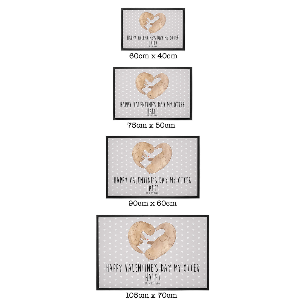 Fußmatte Otter Valentine Türvorleger, Schmutzmatte, Fußabtreter, Matte, Schmutzfänger, Fußabstreifer, Schmutzfangmatte, Türmatte, Motivfußmatte, Haustürmatte, Vorleger, Liebe, Partner, Freund, Freundin, Ehemann, Ehefrau, Heiraten, Verlobung, Heiratsantrag, Liebesgeschenk, Jahrestag, Hocheitstag, Valentinstag, Geschenk für Frauen, Hochzeitstag, Mitbringsel, Geschenk für Freundin, Geschenk für Partner, Liebesbeweis, für Männer, für Ehemann