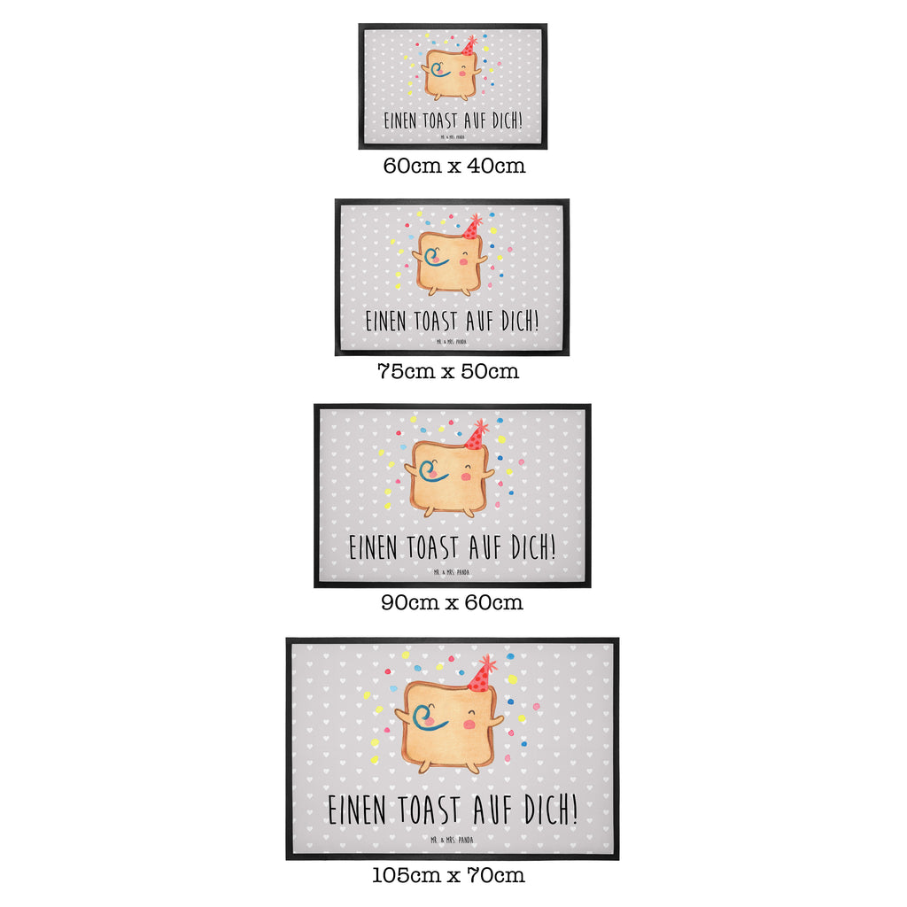 Fußmatte Toast Party Türvorleger, Schmutzmatte, Fußabtreter, Matte, Schmutzfänger, Fußabstreifer, Schmutzfangmatte, Türmatte, Motivfußmatte, Haustürmatte, Vorleger, Liebe, Partner, Freund, Freundin, Ehemann, Ehefrau, Heiraten, Verlobung, Heiratsantrag, Liebesgeschenk, Jahrestag, Hocheitstag, Valentinstag, Geschenk für Frauen, Hochzeitstag, Mitbringsel, Geschenk für Freundin, Geschenk für Partner, Liebesbeweis, für Männer, für Ehemann