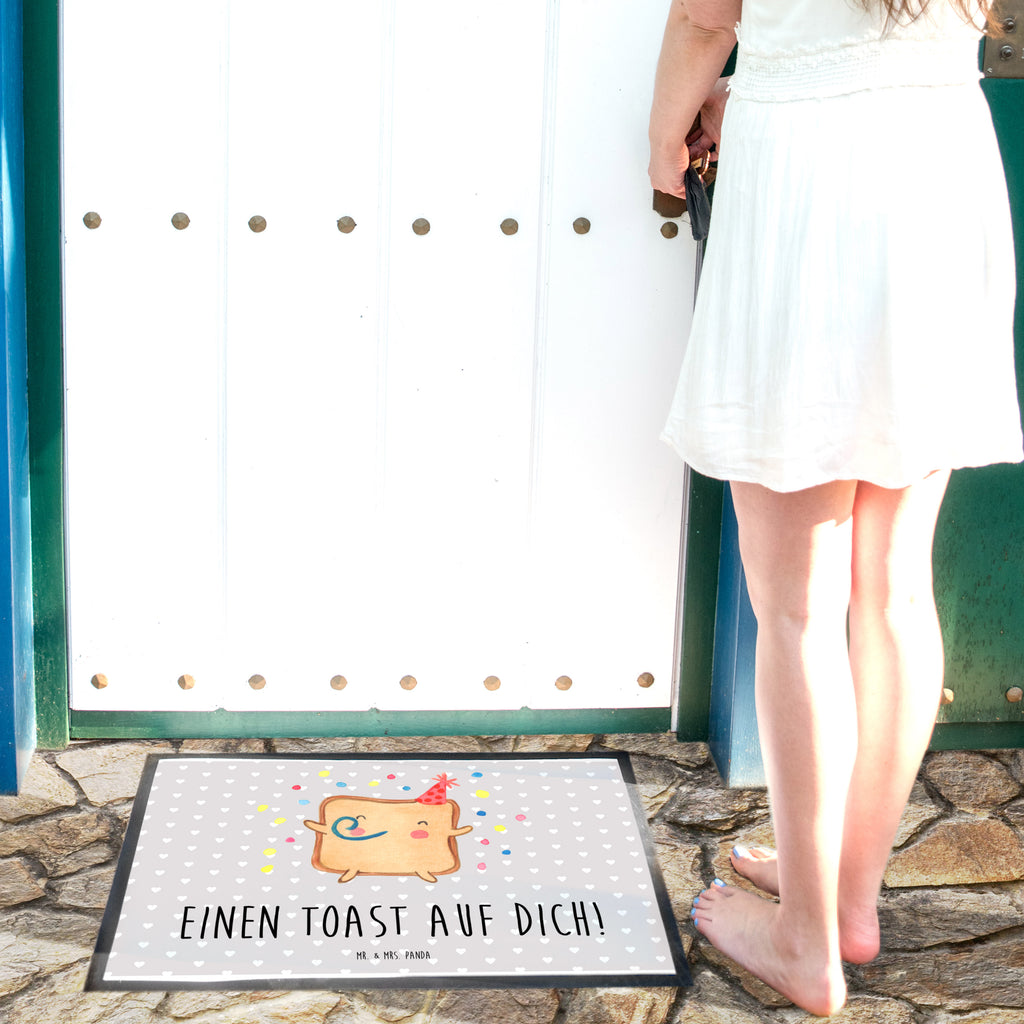 Fußmatte Toast Party Türvorleger, Schmutzmatte, Fußabtreter, Matte, Schmutzfänger, Fußabstreifer, Schmutzfangmatte, Türmatte, Motivfußmatte, Haustürmatte, Vorleger, Liebe, Partner, Freund, Freundin, Ehemann, Ehefrau, Heiraten, Verlobung, Heiratsantrag, Liebesgeschenk, Jahrestag, Hocheitstag, Valentinstag, Geschenk für Frauen, Hochzeitstag, Mitbringsel, Geschenk für Freundin, Geschenk für Partner, Liebesbeweis, für Männer, für Ehemann