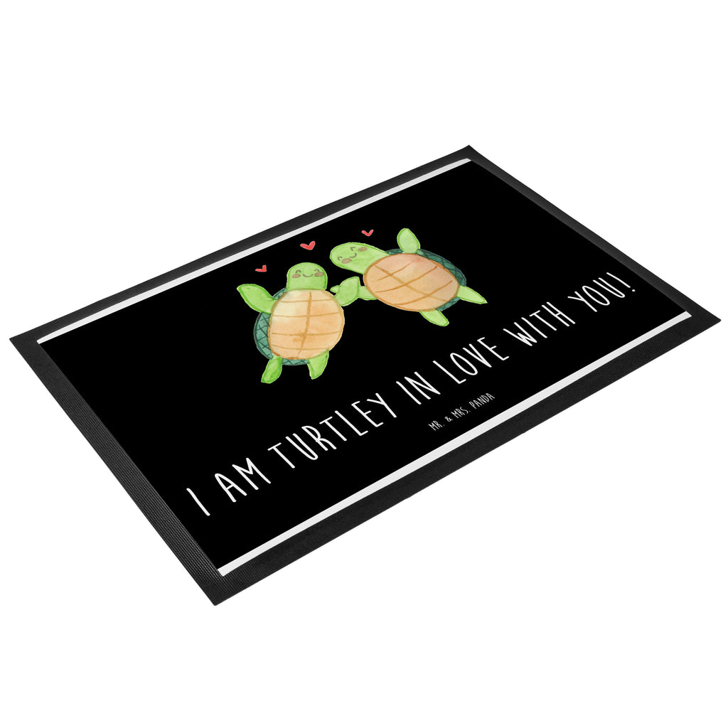 Fußmatte Schildkröten Paar Türvorleger, Schmutzmatte, Fußabtreter, Matte, Schmutzfänger, Fußabstreifer, Schmutzfangmatte, Türmatte, Motivfußmatte, Haustürmatte, Vorleger, Liebe, Partner, Freund, Freundin, Ehemann, Ehefrau, Heiraten, Verlobung, Heiratsantrag, Liebesgeschenk, Jahrestag, Hocheitstag, Valentinstag, Geschenk für Frauen, Hochzeitstag, Mitbringsel, Geschenk für Freundin, Geschenk für Partner, Liebesbeweis, für Männer, für Ehemann