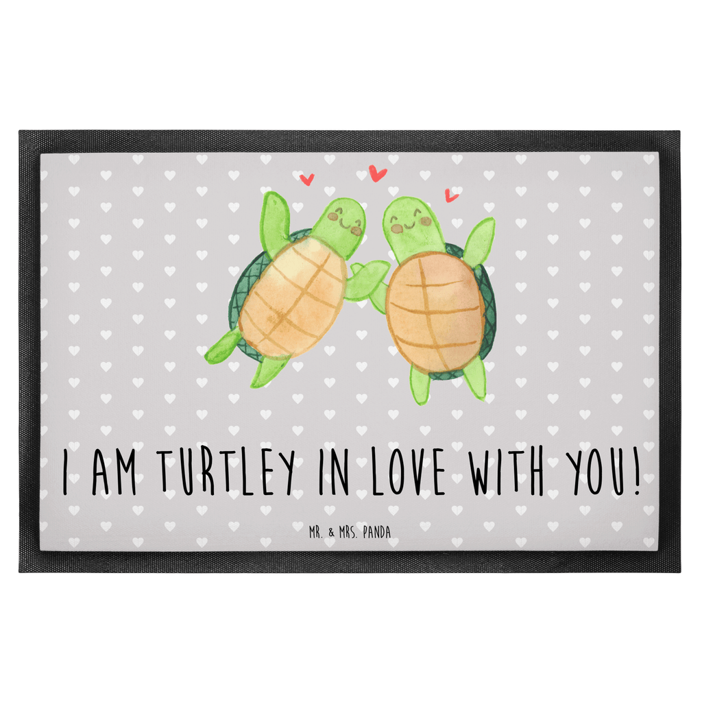 Fußmatte Schildkröten Paar Türvorleger, Schmutzmatte, Fußabtreter, Matte, Schmutzfänger, Fußabstreifer, Schmutzfangmatte, Türmatte, Motivfußmatte, Haustürmatte, Vorleger, Liebe, Partner, Freund, Freundin, Ehemann, Ehefrau, Heiraten, Verlobung, Heiratsantrag, Liebesgeschenk, Jahrestag, Hocheitstag, Valentinstag, Geschenk für Frauen, Hochzeitstag, Mitbringsel, Geschenk für Freundin, Geschenk für Partner, Liebesbeweis, für Männer, für Ehemann