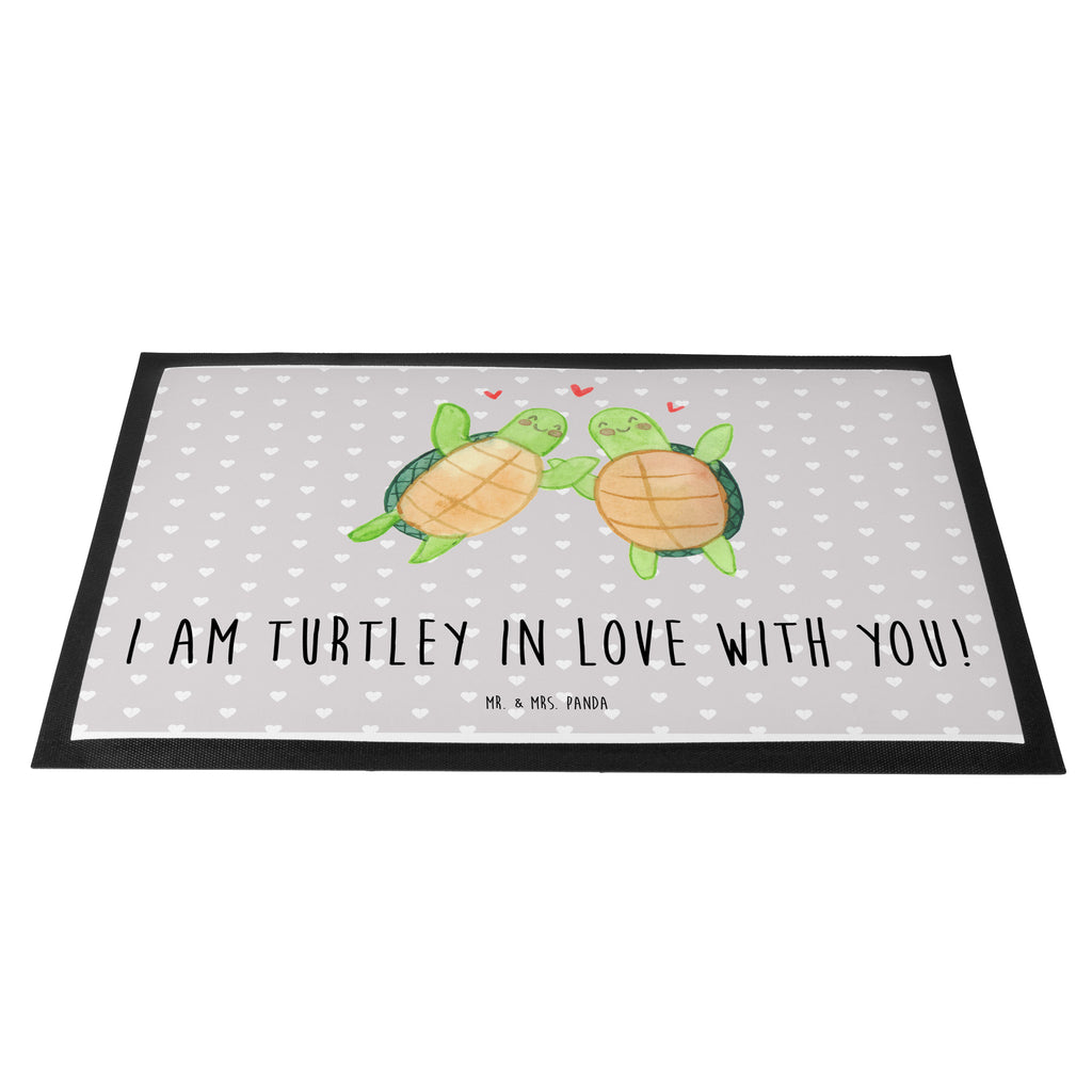 Fußmatte Schildkröten Paar Türvorleger, Schmutzmatte, Fußabtreter, Matte, Schmutzfänger, Fußabstreifer, Schmutzfangmatte, Türmatte, Motivfußmatte, Haustürmatte, Vorleger, Liebe, Partner, Freund, Freundin, Ehemann, Ehefrau, Heiraten, Verlobung, Heiratsantrag, Liebesgeschenk, Jahrestag, Hocheitstag, Valentinstag, Geschenk für Frauen, Hochzeitstag, Mitbringsel, Geschenk für Freundin, Geschenk für Partner, Liebesbeweis, für Männer, für Ehemann