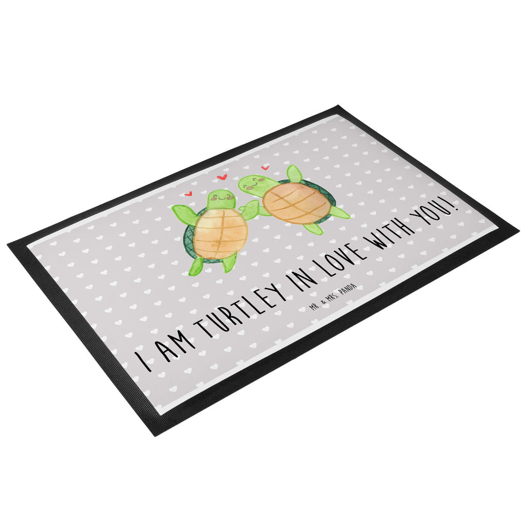 Fußmatte Schildkröten Paar Türvorleger, Schmutzmatte, Fußabtreter, Matte, Schmutzfänger, Fußabstreifer, Schmutzfangmatte, Türmatte, Motivfußmatte, Haustürmatte, Vorleger, Liebe, Partner, Freund, Freundin, Ehemann, Ehefrau, Heiraten, Verlobung, Heiratsantrag, Liebesgeschenk, Jahrestag, Hocheitstag, Valentinstag, Geschenk für Frauen, Hochzeitstag, Mitbringsel, Geschenk für Freundin, Geschenk für Partner, Liebesbeweis, für Männer, für Ehemann