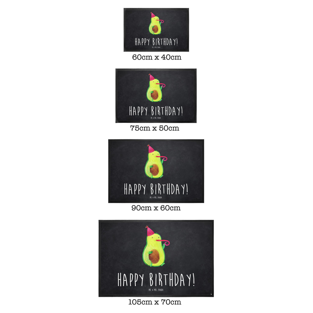 Fußmatte Avocado Birthday  Türvorleger, Schmutzmatte, Fußabtreter, Matte, Schmutzfänger, Fußabstreifer, Schmutzfangmatte, Türmatte, Motivfußmatte,  Haustürmatte, Vorleger  Avocado, Veggie, Vegan, Gesund
