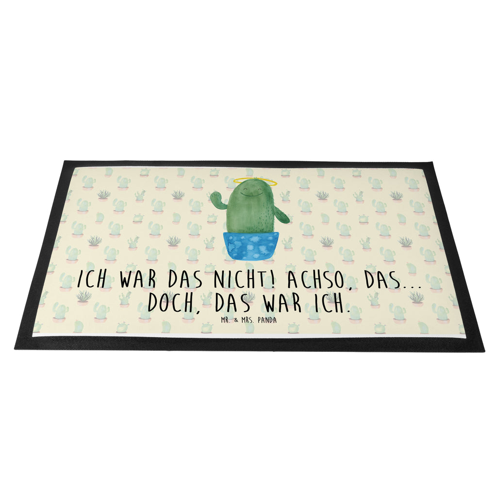 Fußmatte Kaktus Heilig Kaktus, Kakteen, frech, lustig, Kind, Eltern, Familie, Bruder, Schwester, Schwestern, Freundin, Heiligenschein Türvorleger, Schmutzmatte, Fußabtreter, Matte, Schmutzfänger, Fußabstreifer, Schmutzfangmatte, Türmatte, Motivfußmatte,  Haustürmatte, Vorleger  Kaktus, Kakteen