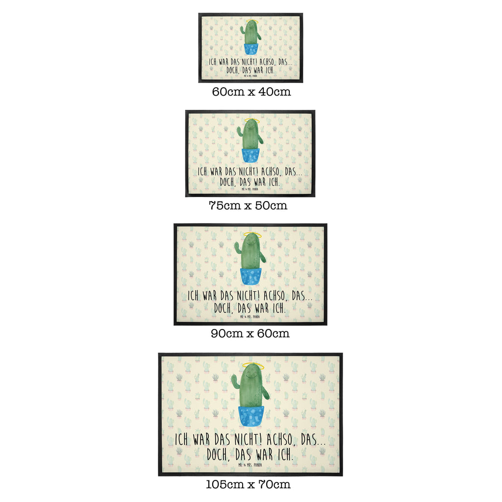 Fußmatte Kaktus Heilig Kaktus, Kakteen, frech, lustig, Kind, Eltern, Familie, Bruder, Schwester, Schwestern, Freundin, Heiligenschein Türvorleger, Schmutzmatte, Fußabtreter, Matte, Schmutzfänger, Fußabstreifer, Schmutzfangmatte, Türmatte, Motivfußmatte,  Haustürmatte, Vorleger  Kaktus, Kakteen