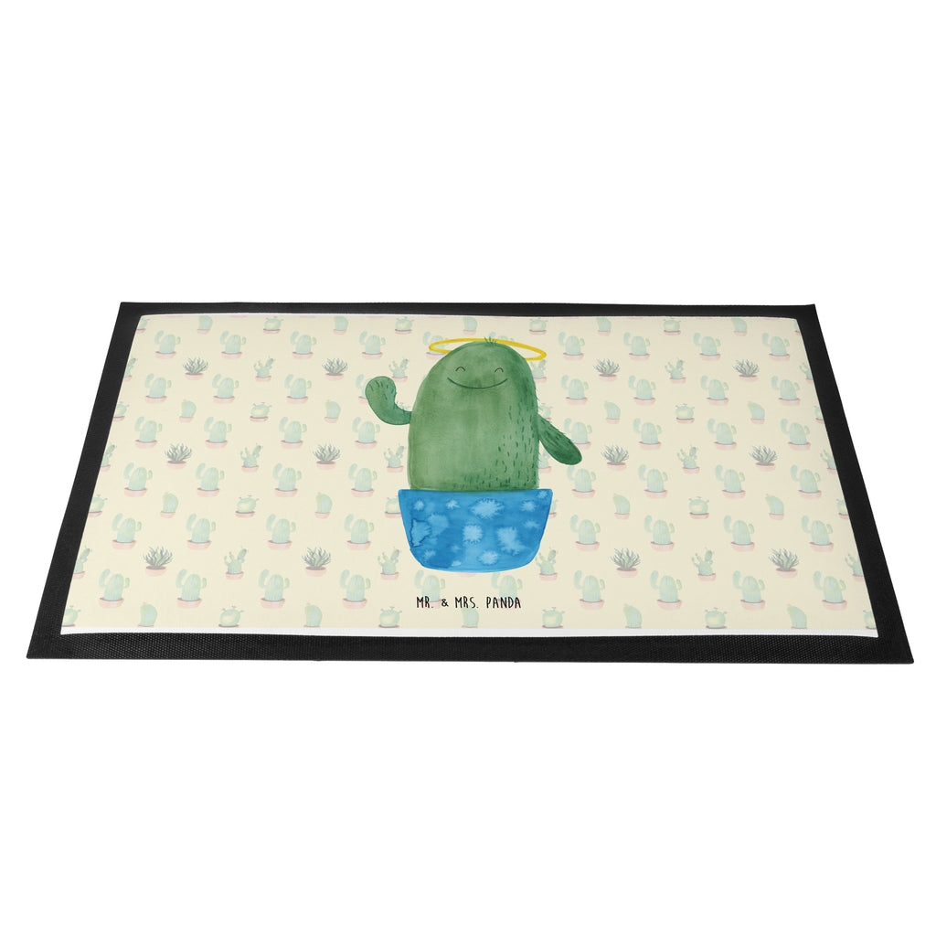 Fußmatte Kaktus Heilig Kaktus, Kakteen, frech, lustig, Kind, Eltern, Familie, Bruder, Schwester, Schwestern, Freundin, Heiligenschein Türvorleger, Schmutzmatte, Fußabtreter, Matte, Schmutzfänger, Fußabstreifer, Schmutzfangmatte, Türmatte, Motivfußmatte,  Haustürmatte, Vorleger  Kaktus, Kakteen
