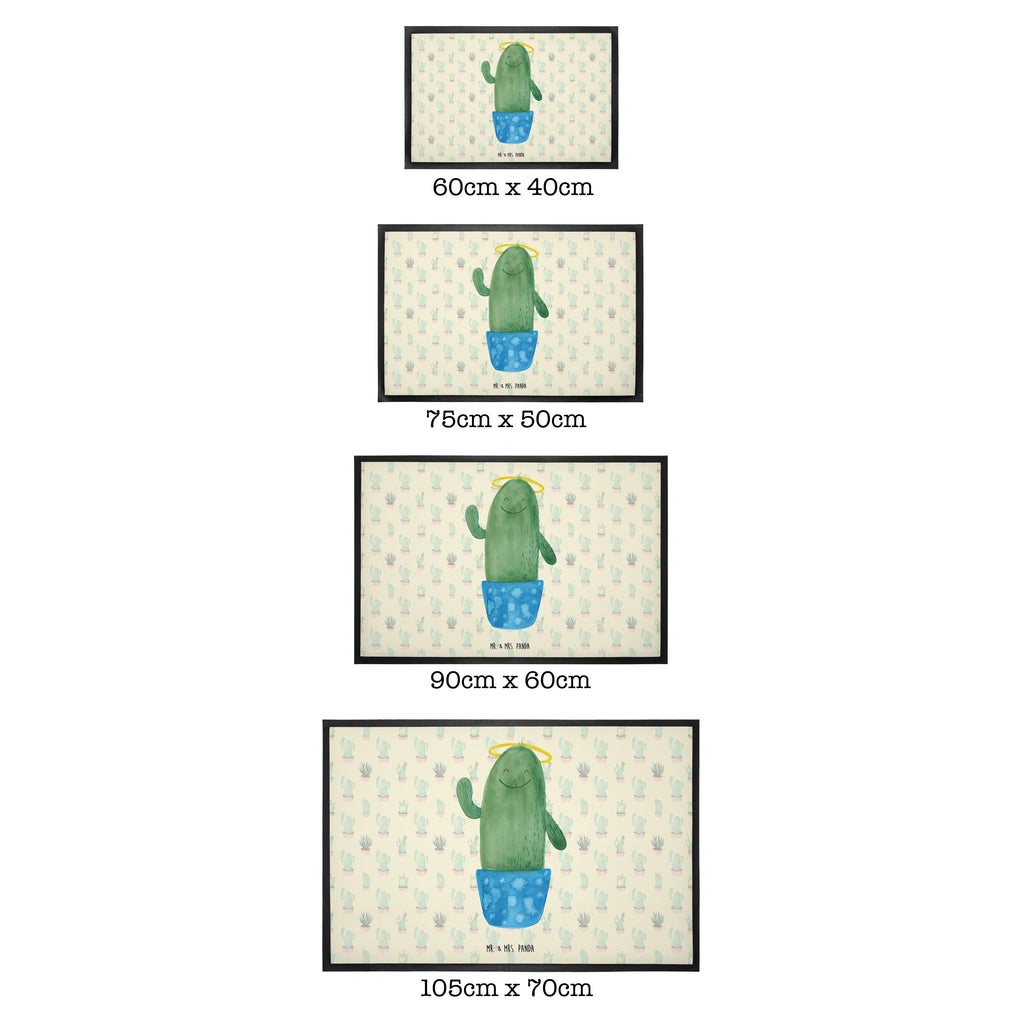 Fußmatte Kaktus Heilig Kaktus, Kakteen, frech, lustig, Kind, Eltern, Familie, Bruder, Schwester, Schwestern, Freundin, Heiligenschein Türvorleger, Schmutzmatte, Fußabtreter, Matte, Schmutzfänger, Fußabstreifer, Schmutzfangmatte, Türmatte, Motivfußmatte,  Haustürmatte, Vorleger  Kaktus, Kakteen