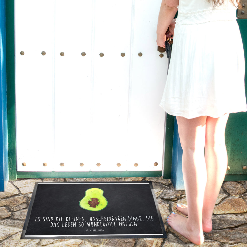 Fußmatte Avocado mit Kern Avocado, Avokado, Avocadokern, Kern, Pflanze, Spruch Leben  Türvorleger, Schmutzmatte, Fußabtreter, Matte, Schmutzfänger, Fußabstreifer, Schmutzfangmatte, Türmatte, Motivfußmatte,  Haustürmatte, Vorleger  Avocado, Veggie, Vegan, Gesund