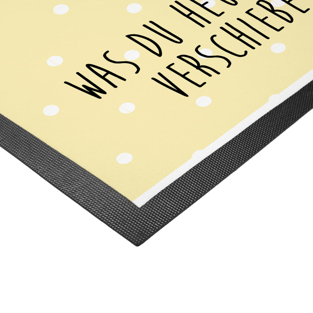 Fußmatte Quokka Happy Türvorleger, Schmutzmatte, Fußabtreter, Matte, Schmutzfänger, Fußabstreifer, Schmutzfangmatte, Türmatte, Motivfußmatte, Haustürmatte, Vorleger, süße Tiermotive, gute Laune, lustige Sprüche, Tiere, Quokka, Verschieben, Aufschieberitis, Lustiger Spruch, Niedliches Tier, Dinge erledigen