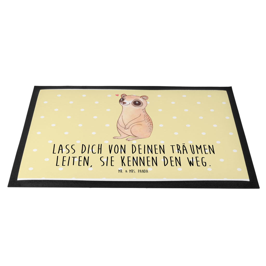 Fußmatte Plumplori Glücklich Türvorleger, Schmutzmatte, Fußabtreter, Matte, Schmutzfänger, Fußabstreifer, Schmutzfangmatte, Türmatte, Motivfußmatte, Haustürmatte, Vorleger, süße Tiermotive, gute Laune, lustige Sprüche, Tiere, Plumplori, Niedlich, Glück