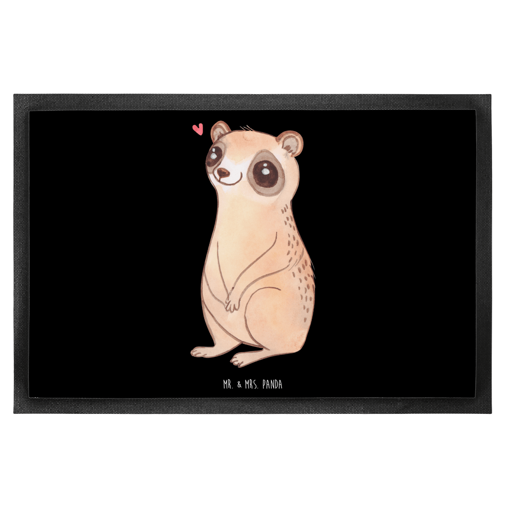 Fußmatte Plumplori Glücklich Türvorleger, Schmutzmatte, Fußabtreter, Matte, Schmutzfänger, Fußabstreifer, Schmutzfangmatte, Türmatte, Motivfußmatte, Haustürmatte, Vorleger, süße Tiermotive, gute Laune, lustige Sprüche, Tiere, Plumplori, Niedlich, Glück