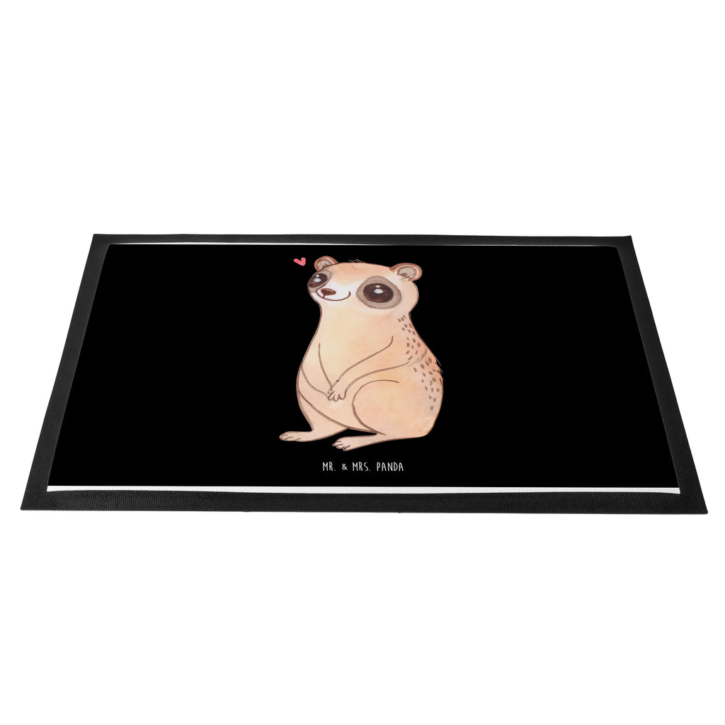 Fußmatte Plumplori Glücklich Türvorleger, Schmutzmatte, Fußabtreter, Matte, Schmutzfänger, Fußabstreifer, Schmutzfangmatte, Türmatte, Motivfußmatte, Haustürmatte, Vorleger, süße Tiermotive, gute Laune, lustige Sprüche, Tiere, Plumplori, Niedlich, Glück