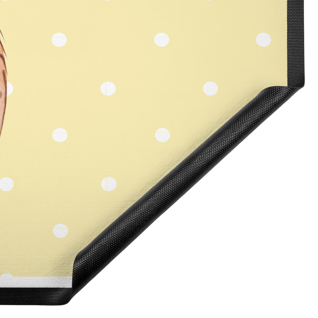 Fußmatte Plumplori Glücklich Türvorleger, Schmutzmatte, Fußabtreter, Matte, Schmutzfänger, Fußabstreifer, Schmutzfangmatte, Türmatte, Motivfußmatte, Haustürmatte, Vorleger, süße Tiermotive, gute Laune, lustige Sprüche, Tiere, Plumplori, Niedlich, Glück