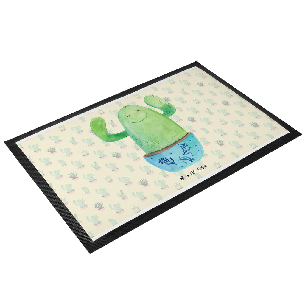 Fußmatte Kaktus Happy Türvorleger, Schmutzmatte, Fußabtreter, Matte, Schmutzfänger, Fußabstreifer, Schmutzfangmatte, Türmatte, Motivfußmatte, Haustürmatte, Vorleger, Kaktus, Kakteen, Motivation, Spruch, lustig, Kindersicherung, Neustart, Büro, Büroalltag, Kollege, Kollegin, Freundin, Mutter, Familie, Ausbildung