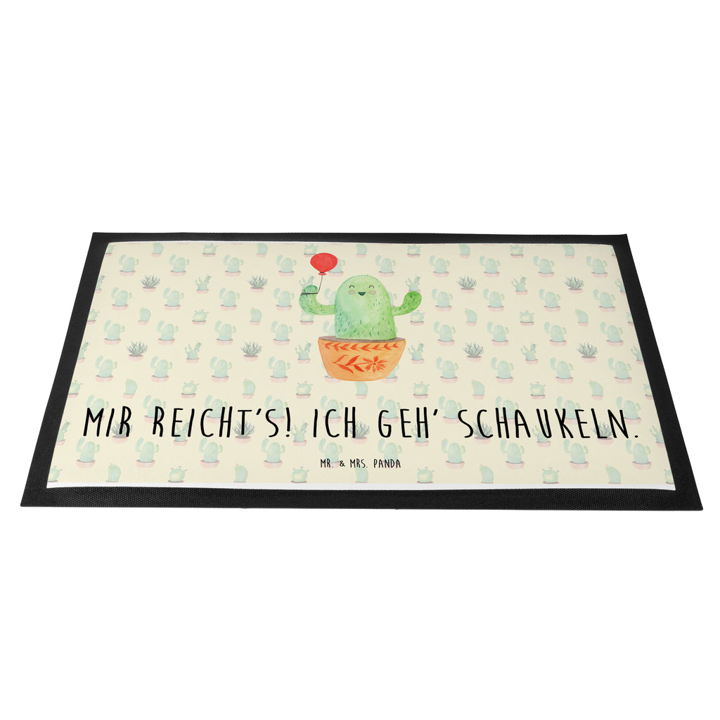 Fußmatte Kaktus Luftballon Türvorleger, Schmutzmatte, Fußabtreter, Matte, Schmutzfänger, Fußabstreifer, Schmutzfangmatte, Türmatte, Motivfußmatte, Haustürmatte, Vorleger, Kaktus, Kakteen, Luftballon, Neustart, Freude, Büro, Stress, Büroalltag, Freundin, Freund, Ausbildung, Prüfung