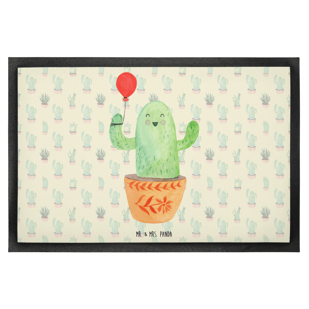 Fußmatte Kaktus Luftballon Türvorleger, Schmutzmatte, Fußabtreter, Matte, Schmutzfänger, Fußabstreifer, Schmutzfangmatte, Türmatte, Motivfußmatte, Haustürmatte, Vorleger, Kaktus, Kakteen, Luftballon, Neustart, Freude, Büro, Stress, Büroalltag, Freundin, Freund, Ausbildung, Prüfung