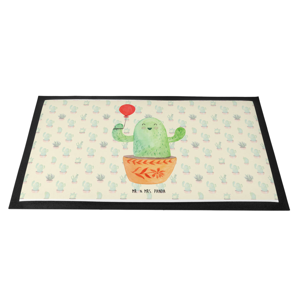 Fußmatte Kaktus Luftballon Türvorleger, Schmutzmatte, Fußabtreter, Matte, Schmutzfänger, Fußabstreifer, Schmutzfangmatte, Türmatte, Motivfußmatte, Haustürmatte, Vorleger, Kaktus, Kakteen, Luftballon, Neustart, Freude, Büro, Stress, Büroalltag, Freundin, Freund, Ausbildung, Prüfung