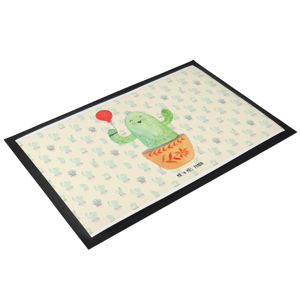 Fußmatte Kaktus Luftballon Türvorleger, Schmutzmatte, Fußabtreter, Matte, Schmutzfänger, Fußabstreifer, Schmutzfangmatte, Türmatte, Motivfußmatte, Haustürmatte, Vorleger, Kaktus, Kakteen, Luftballon, Neustart, Freude, Büro, Stress, Büroalltag, Freundin, Freund, Ausbildung, Prüfung