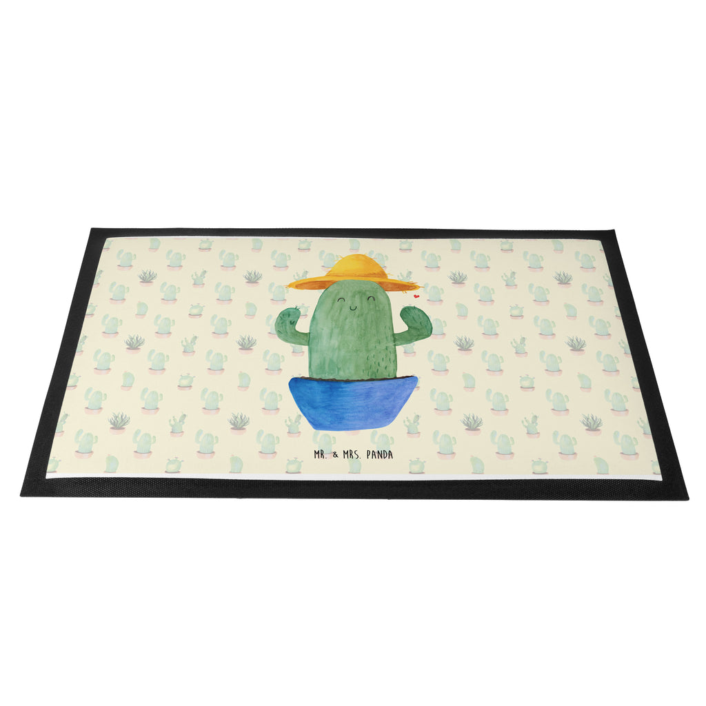 Fußmatte Kaktus Sonnenhut Kaktus, Kakteen, Reisen, Weltreise, Weltenbummler, Reisetagebuch, Städtetrip, Kaktusliebe, Geschenkidee, Spruch, Motivation Türvorleger, Schmutzmatte, Fußabtreter, Matte, Schmutzfänger, Fußabstreifer, Schmutzfangmatte, Türmatte, Motivfußmatte,  Haustürmatte, Vorleger  Kaktus, Kakteen