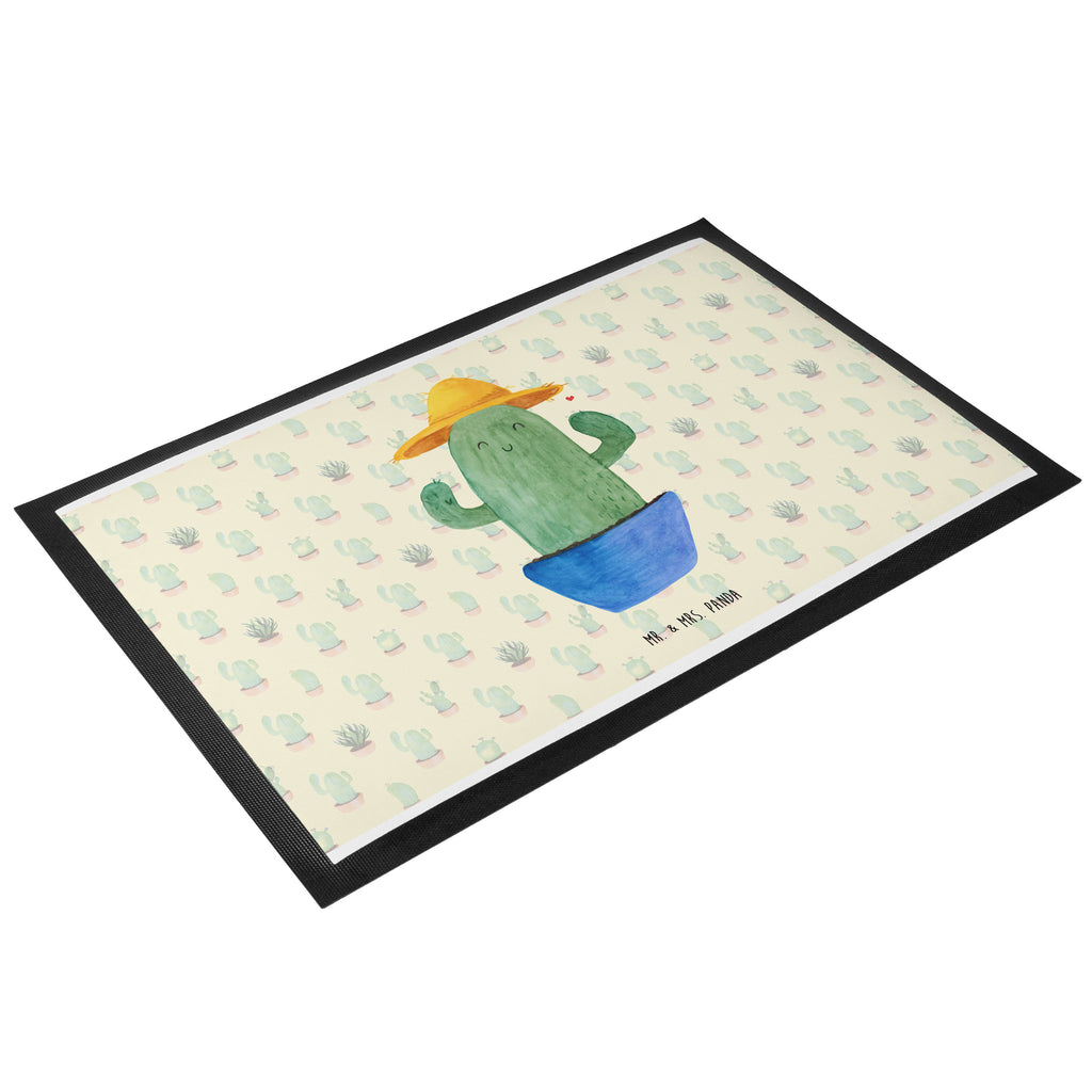 Fußmatte Kaktus Sonnenhut Kaktus, Kakteen, Reisen, Weltreise, Weltenbummler, Reisetagebuch, Städtetrip, Kaktusliebe, Geschenkidee, Spruch, Motivation Türvorleger, Schmutzmatte, Fußabtreter, Matte, Schmutzfänger, Fußabstreifer, Schmutzfangmatte, Türmatte, Motivfußmatte,  Haustürmatte, Vorleger  Kaktus, Kakteen