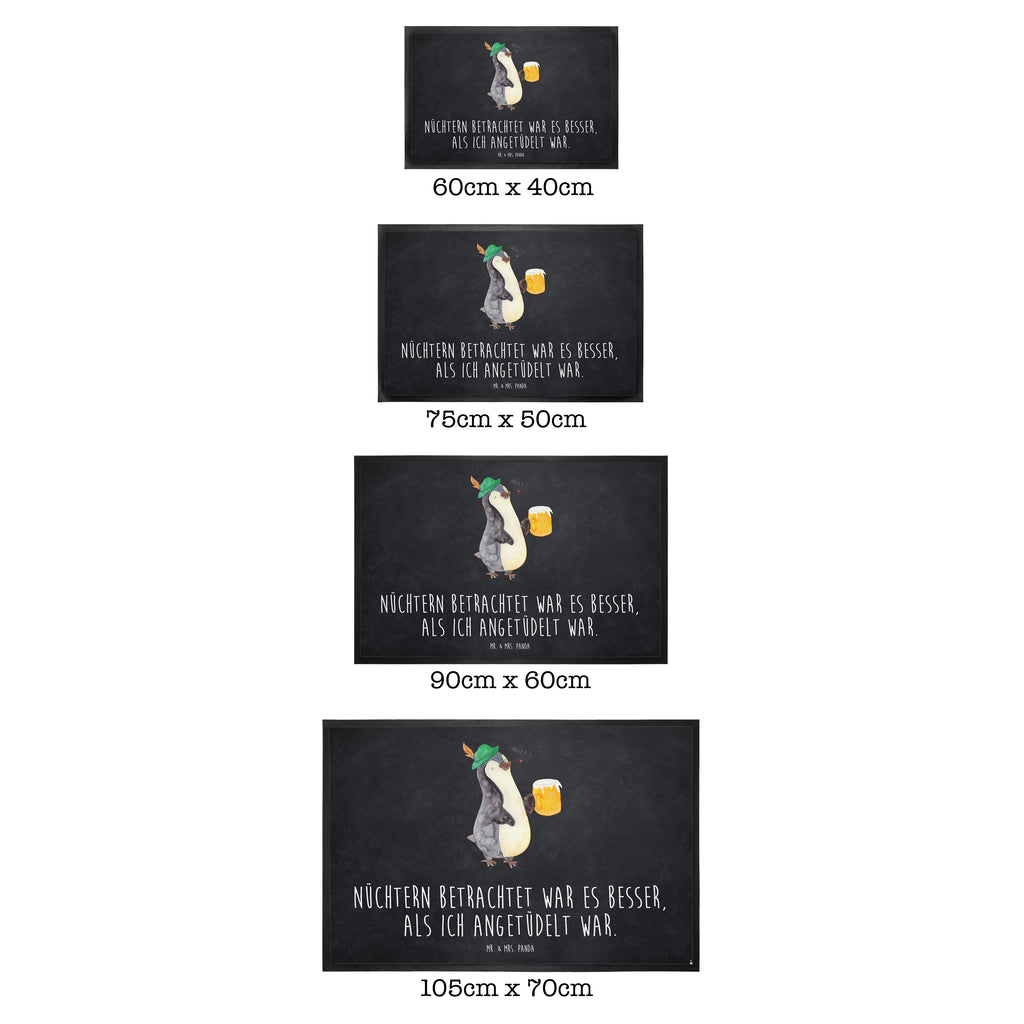 Fußmatte Pinguin Bier Türvorleger, Schmutzmatte, Fußabtreter, Matte, Schmutzfänger, Fußabstreifer, Schmutzfangmatte, Türmatte, Motivfußmatte, Haustürmatte, Vorleger, Pinguin, Pinguine, Bier, Oktoberfest