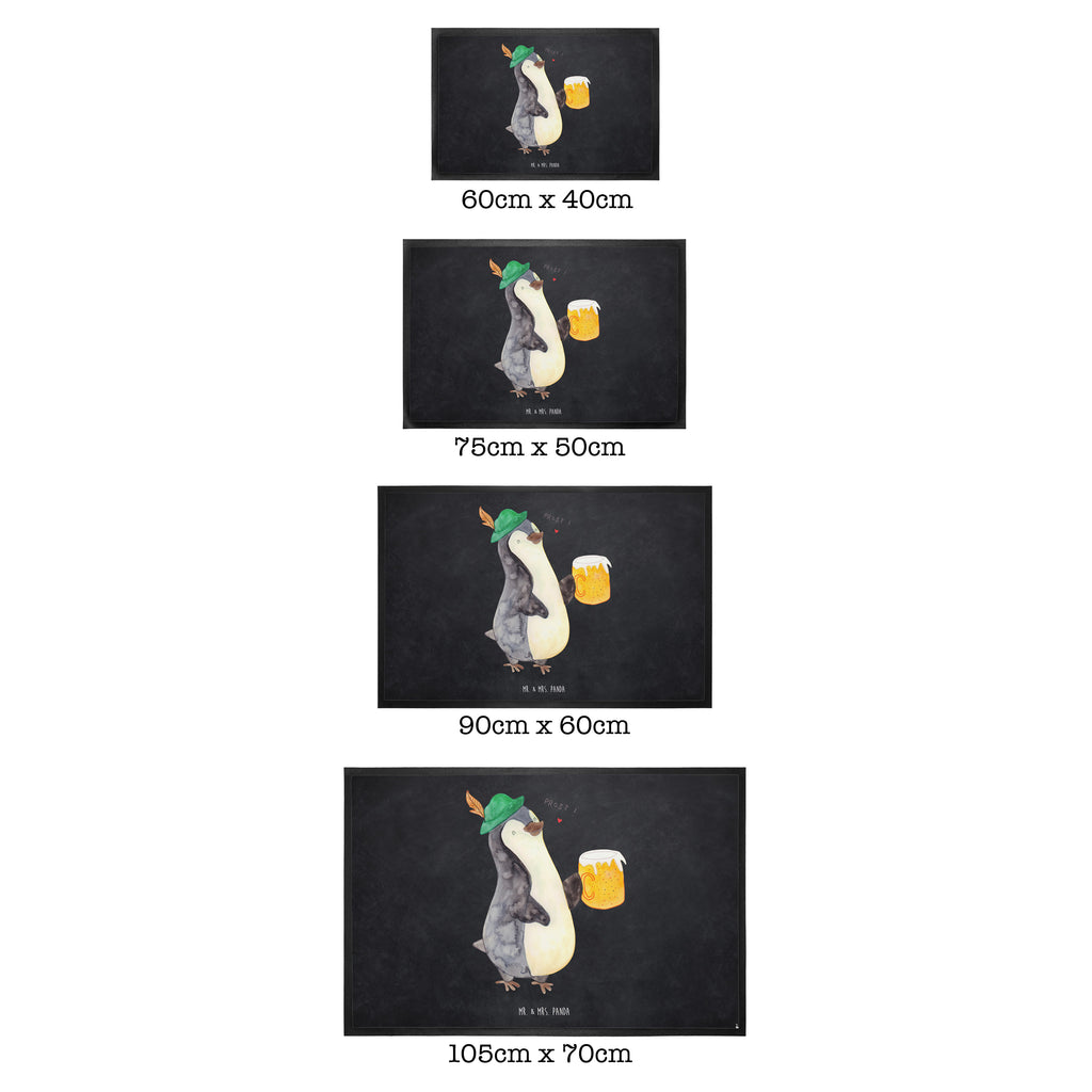 Fußmatte Pinguin Bier Türvorleger, Schmutzmatte, Fußabtreter, Matte, Schmutzfänger, Fußabstreifer, Schmutzfangmatte, Türmatte, Motivfußmatte, Haustürmatte, Vorleger, Pinguin, Pinguine, Bier, Oktoberfest