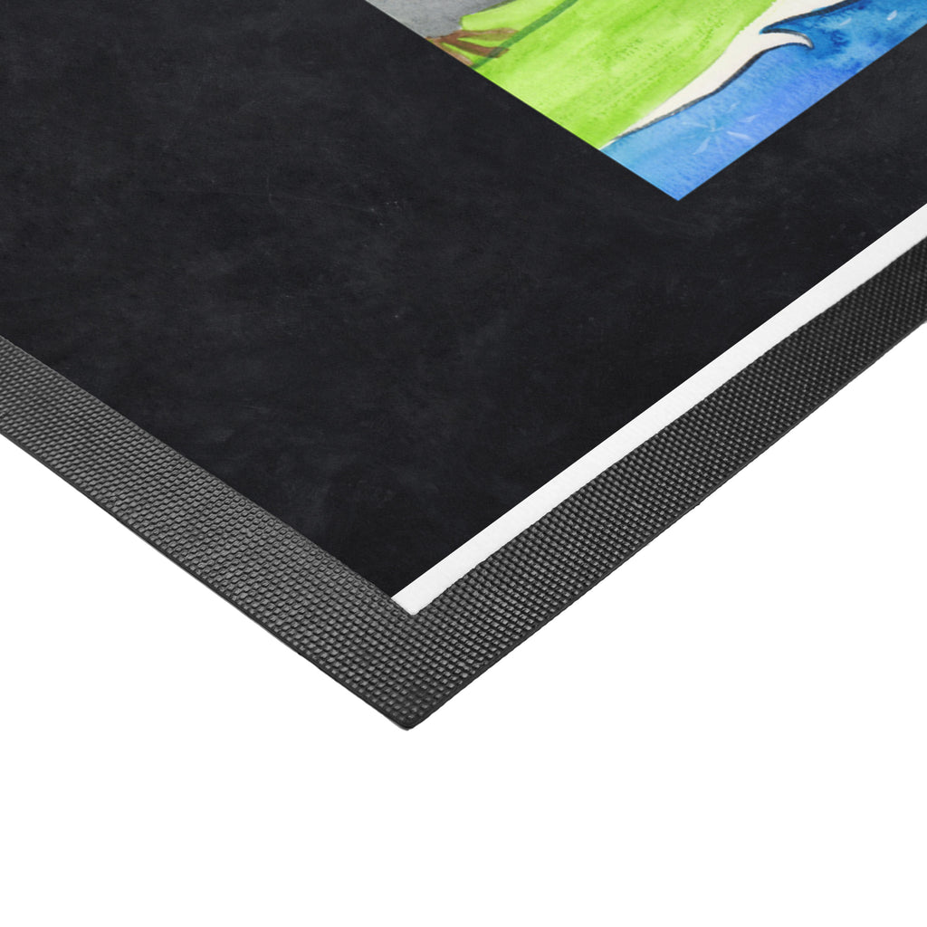 Fußmatte Pinguin Surfer Türvorleger, Schmutzmatte, Fußabtreter, Matte, Schmutzfänger, Fußabstreifer, Schmutzfangmatte, Türmatte, Motivfußmatte, Haustürmatte, Vorleger, Pinguin, Pinguine, surfen, Surfer, Hawaii, Urlaub, Wellen, Wellen reiten, Portugal