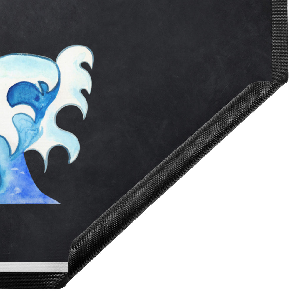 Fußmatte Pinguin Surfer Türvorleger, Schmutzmatte, Fußabtreter, Matte, Schmutzfänger, Fußabstreifer, Schmutzfangmatte, Türmatte, Motivfußmatte, Haustürmatte, Vorleger, Pinguin, Pinguine, surfen, Surfer, Hawaii, Urlaub, Wellen, Wellen reiten, Portugal