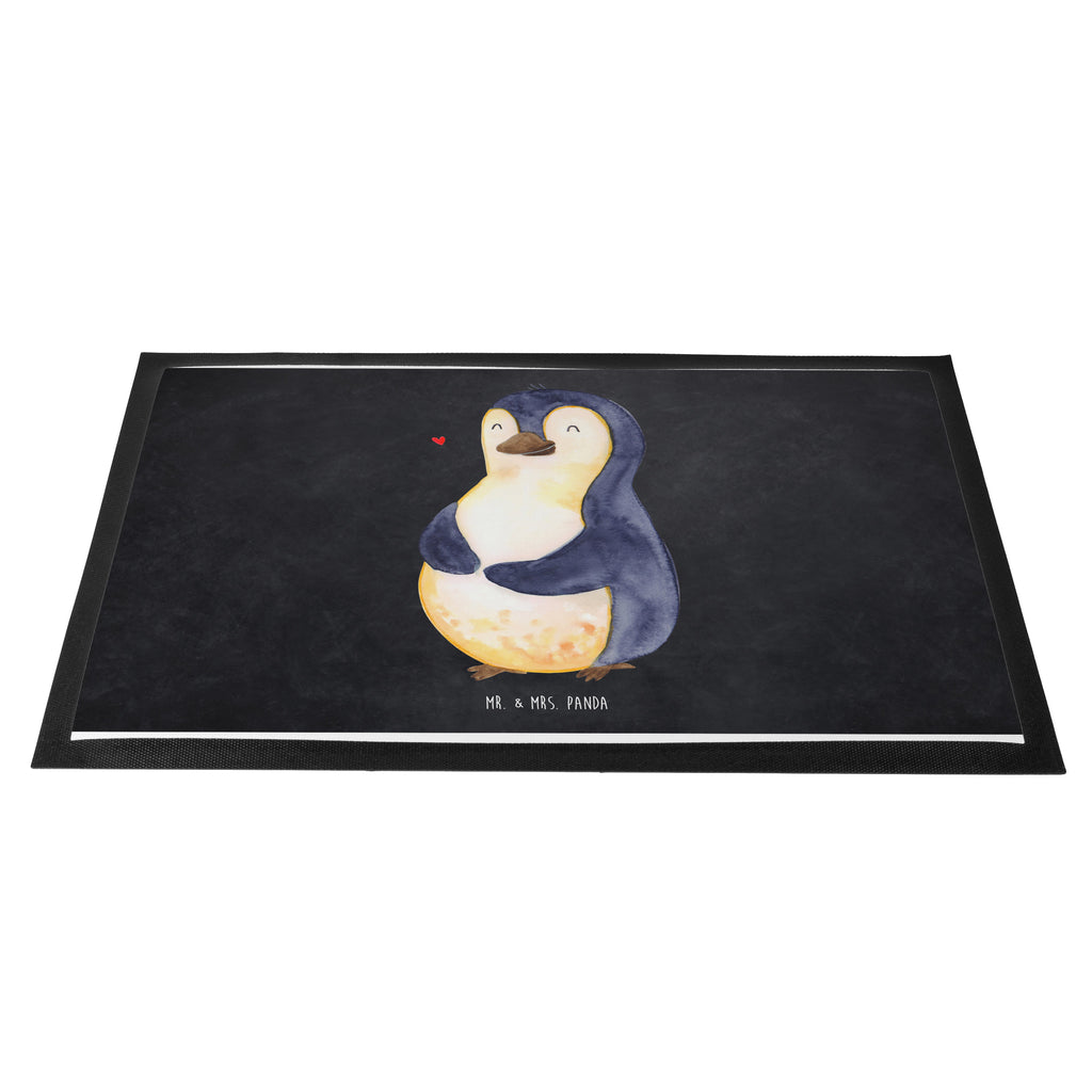 Fußmatte Pinguin Diät Türvorleger, Schmutzmatte, Fußabtreter, Matte, Schmutzfänger, Fußabstreifer, Schmutzfangmatte, Türmatte, Motivfußmatte, Haustürmatte, Vorleger, Pinguin, Pinguine, Diät, Abnehmen, Abspecken, Gewicht, Motivation, Selbstliebe, Körperliebe, Selbstrespekt