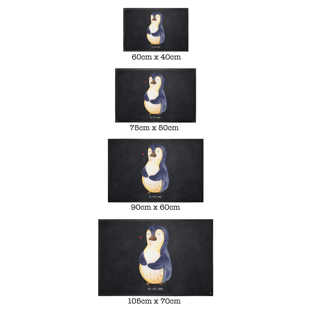 Fußmatte Pinguin Diät Türvorleger, Schmutzmatte, Fußabtreter, Matte, Schmutzfänger, Fußabstreifer, Schmutzfangmatte, Türmatte, Motivfußmatte, Haustürmatte, Vorleger, Pinguin, Pinguine, Diät, Abnehmen, Abspecken, Gewicht, Motivation, Selbstliebe, Körperliebe, Selbstrespekt