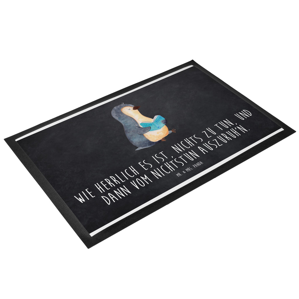 Fußmatte Pinguin Buch