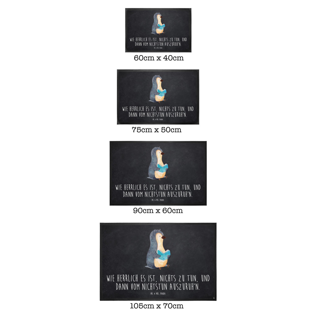 Fußmatte Pinguin Buch