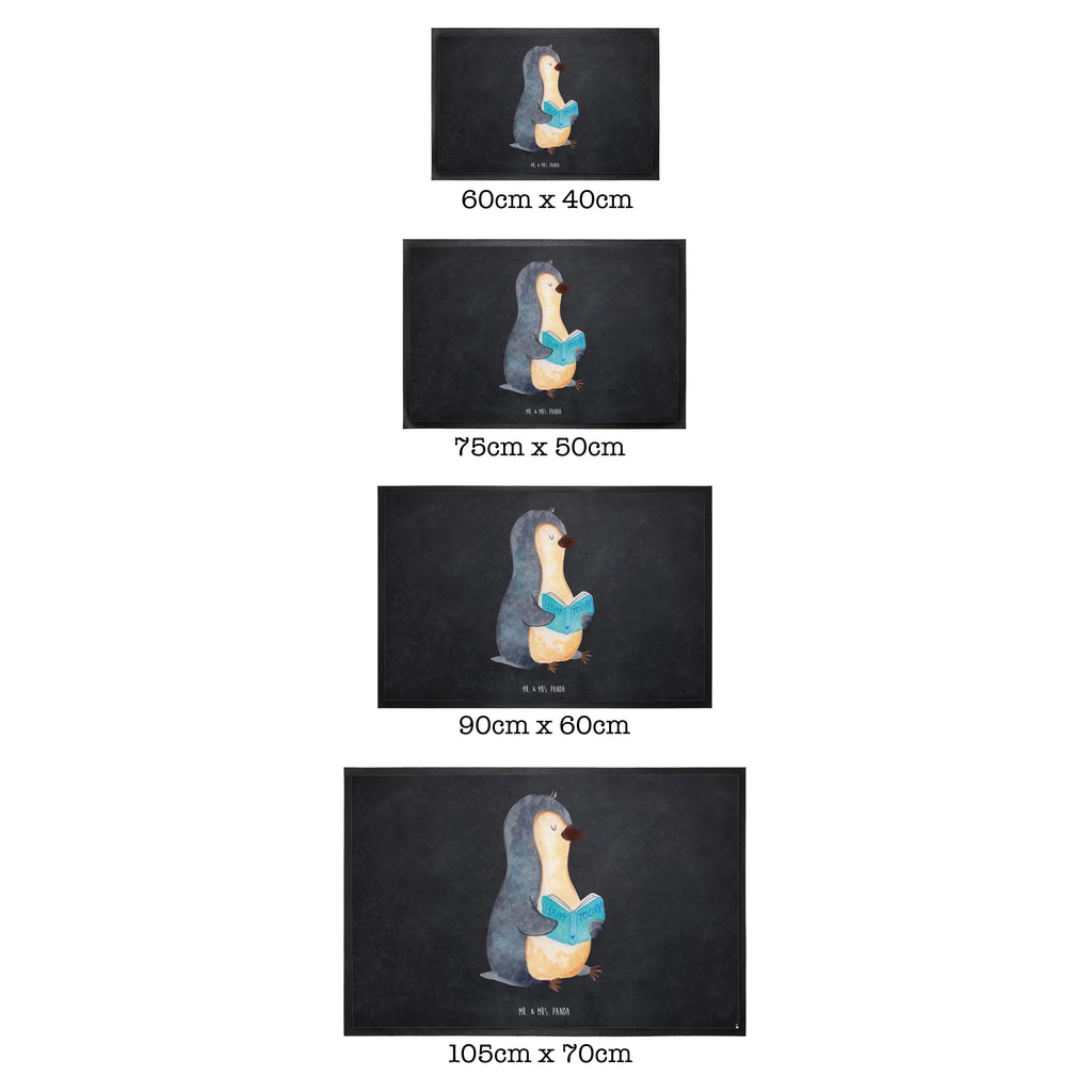 Fußmatte Pinguin Buch