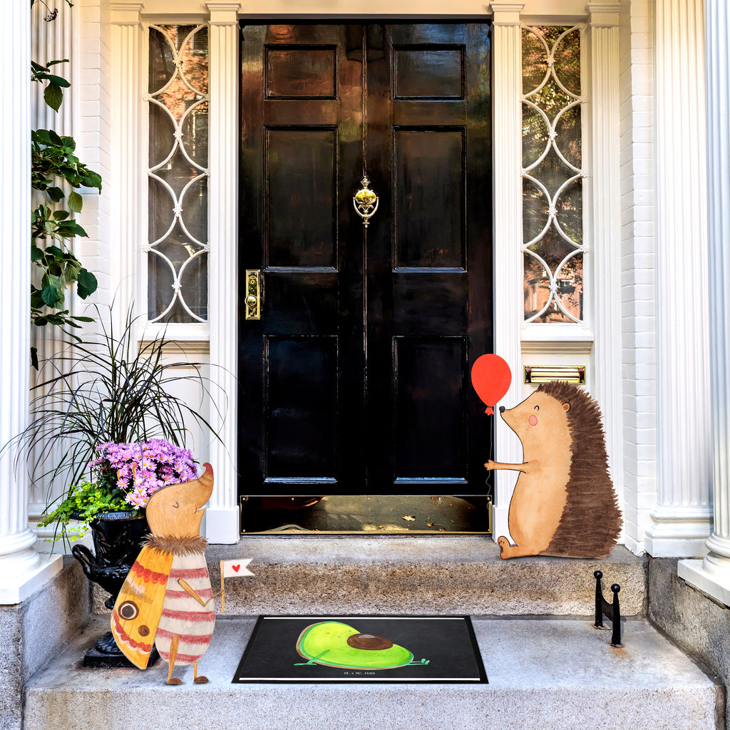 Fußmatte Avocado schwanger Avocado, schwanger, Schwangerschaft, Babyparty, Babyshower,  Türvorleger, Schmutzmatte, Fußabtreter, Matte, Schmutzfänger, Fußabstreifer, Schmutzfangmatte, Türmatte, Motivfußmatte,  Haustürmatte, Vorleger  Avocado, Veggie, Vegan, Gesund