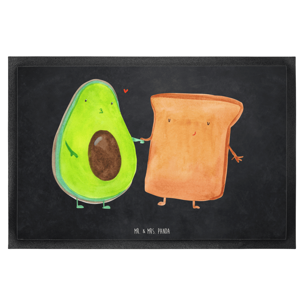 Fußmatte Avocado + Toast Avocado, Toast, Toastbrot, Liebespaar, Pärchen, Freund, Freundin, Verlobt, Verlobungsparty, Hochzeit, Hochzeitsgeschenk, Jahrestag, Jahrestagsgeschenk, Türvorleger, Schmutzmatte, Fußabtreter, Matte, Schmutzfänger, Fußabstreifer, Schmutzfangmatte, Türmatte, Motivfußmatte,  Haustürmatte, Vorleger  Avocado, Veggie, Vegan, Gesund